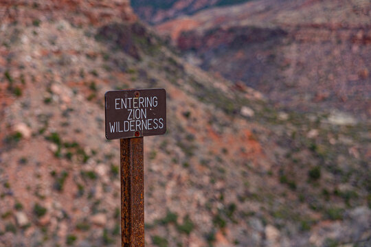 Entering Zion Wilderness