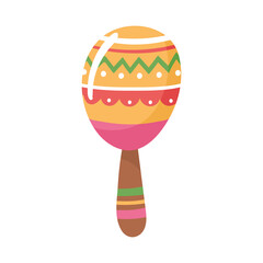 colored traditional maraca