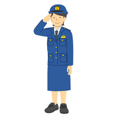 警察官の女性イラスト