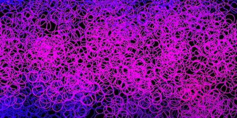 Dark red, yellow vector texture with memphis shapes.