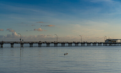 Obraz premium A cool sunset view at Fairhope, Alabama