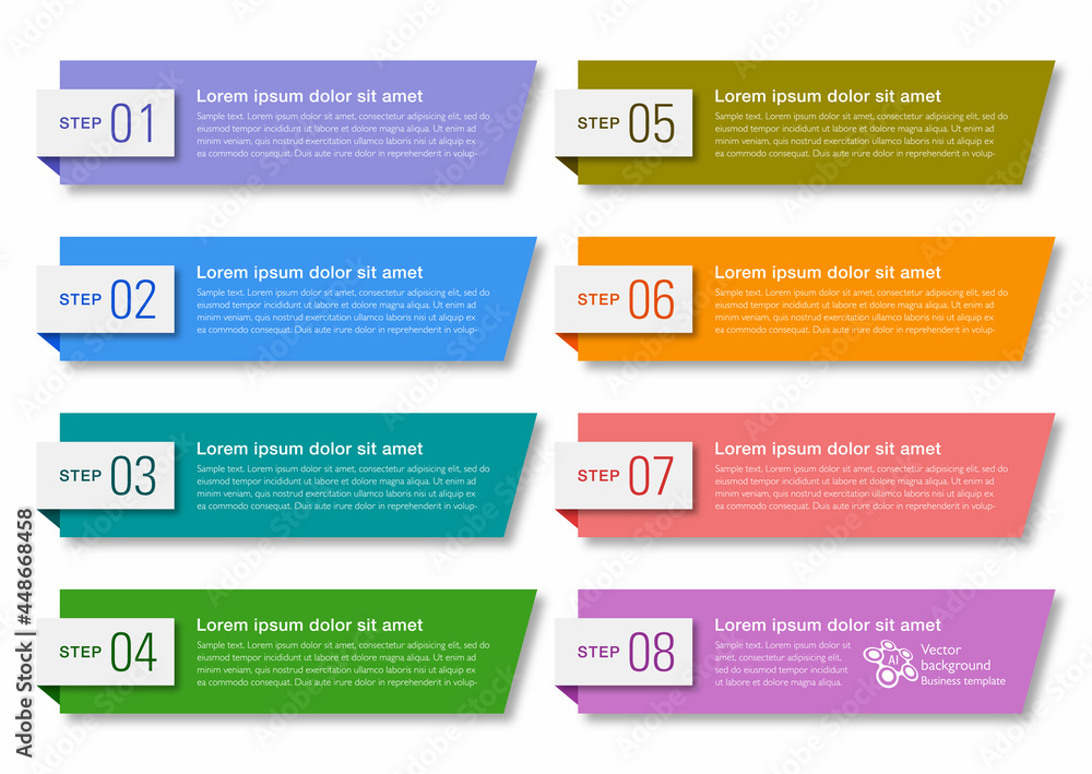 Wall mural web button and headline design, vector graphics