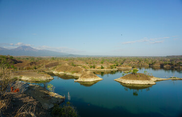 Amazing landscape at Bajulmati Dam in Banyuwangi Indonesia.