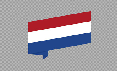 Waving flag of Netherlands isolated  on png or transparent  background,Symbol of Netherlands,template for banner,card,advertising ,promote,vector illustration top gold medal sport winner country