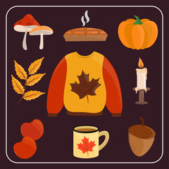 set of hello autumn