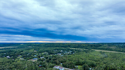 Fototapeta na wymiar Cloudy Sky Over Canada 