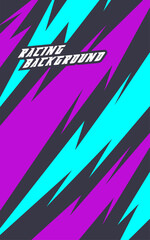 Abstract geometric backgrounds for sports and games. Abstract racing backgrounds for t-shirts, race car livery, car vinyl stickers, etc. Vector background.