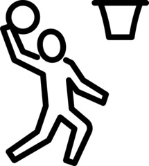 basketball outline icon
