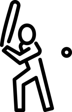 recommend clip art: baseball outline icon