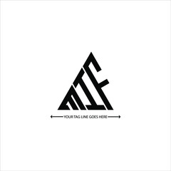 MIF letter logo creative design. MIF unique design
 - obrazy, fototapety, plakaty