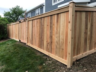 custom cedar fence 