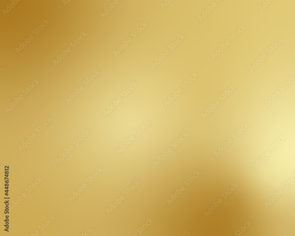 Aufkleber Gold gradient blurred background with soft glowing backdrop, background texture for design