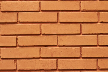 Brick texture wall background. Exposed brick wall texture for interior design. Copy space to add text.