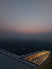 view from airplane window