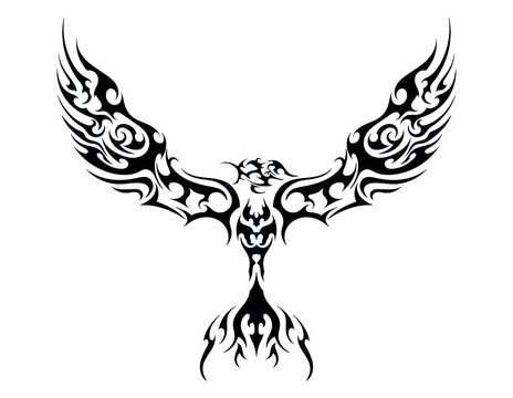 mocking jay bird abstract tattoo sticker symbol emblem