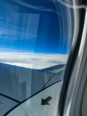 view from airplane window