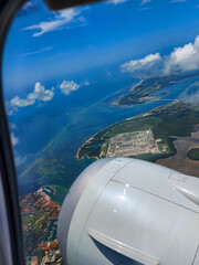 view from airplane window