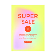 ILLUSTRATION ABSTRACT SALE POSTER TEMPLATES  BACKGROUND. SUPER SALE DISCOUNT DESIGN VECTOR  