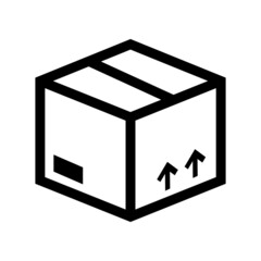 package box, cargo, cardboard, moving, product icon vector