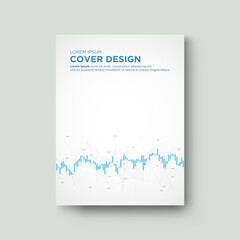 Digital trading background design cover. 