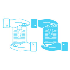 Bond Vector - Two Hand And Bond Icon
