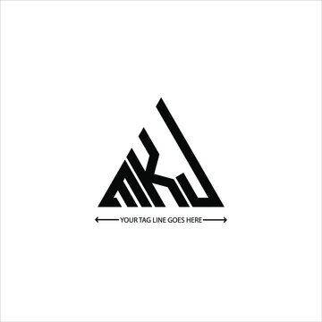 MKJ letter logo creative design. MKJ unique design