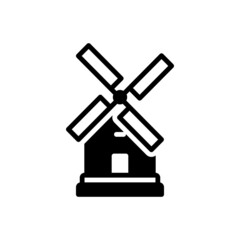 Black solid icon for dutch