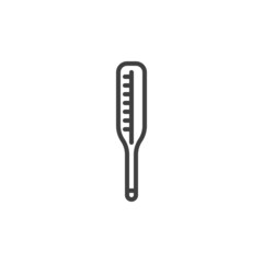 Medical thermometer line icon