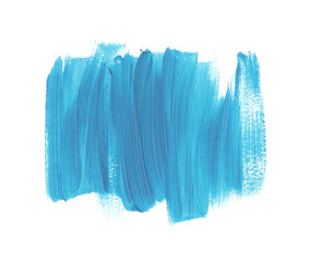 Blue textured brush stroke abstract art paint background. Grunge design image.