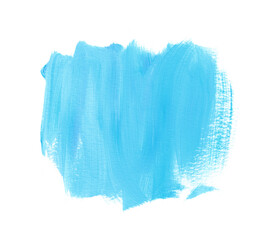 Blue brush stroke abstract art paint background. Watercolor creative design. 