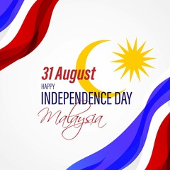 vector illustration for happy independence day-Malaysia-31 august