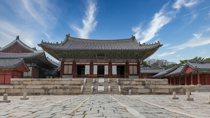 Changgyeonggung Palace was built in15th century by King Sejong, Traditional Architecture in Changgyeonggung Palace, Seoul, South Korea.