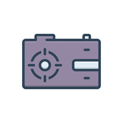 Color illustration icon for capture 