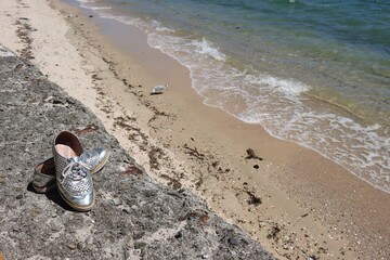 Shoes on the beach