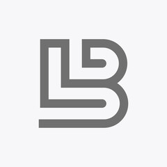 Monoline logo for the letters B and L combined in a simple and modern way. Clean, sophisticated and luxurious makes it perfect for logos of any kind of company.