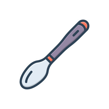 Color illustration icon for tablespoon 