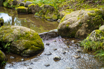 石川県金沢市にある兼六園周辺の風景 Scenery around Kenrokuen Garden in Kanazawa City, Ishikawa Prefecture, Japan.