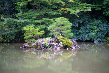 石川県金沢市にある兼六園周辺の風景 Scenery around Kenrokuen Garden in Kanazawa City, Ishikawa Prefecture, Japan.