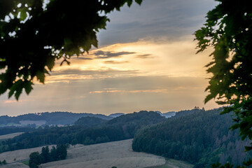 Landschaftspanorama der Sächsischen Schweiz