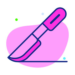 scalpel knife Healthcare Medical, vector graphic Illustration Icon.