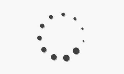 dotted halftone with shadow isolated on white background.