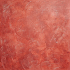 Fototapeta premium Background with textured terracotta plaster with light marble dust