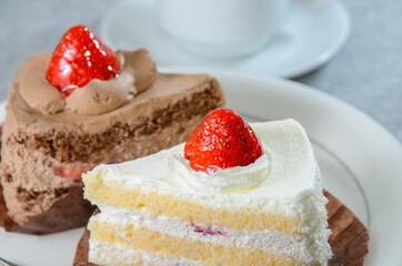 イチゴショートケーキの味くらべ