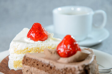 イチゴショートケーキの味くらべ