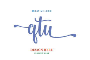 QTU lettering logo is simple, easy to understand and authoritative