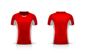 Specification Soccer Sport , Esport Gaming T Shirt Jersey template. mock up uniform . Vector Illustration design