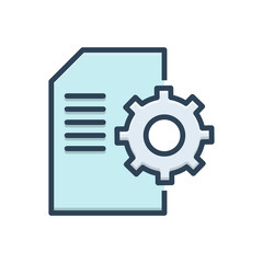 Color illustration icon for Contents