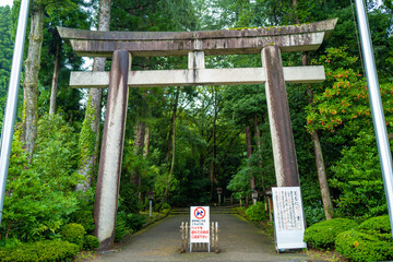 石川県白山市の白山神社周辺の風景 Scenery around Hakusan Shrine in Hakusan City, Ishikawa Prefecture 