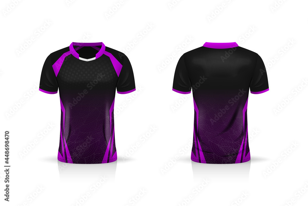 Sticker Specification Soccer Sport , Esport Gaming T Shirt Jersey template. mock up uniform . Vector Illustration design