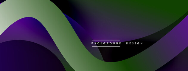 Abstract overlapping lines and circles geometric background with gradient colors